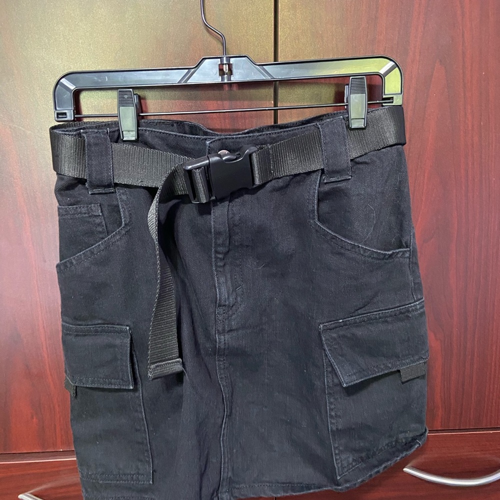 Black pacsun denim skirt